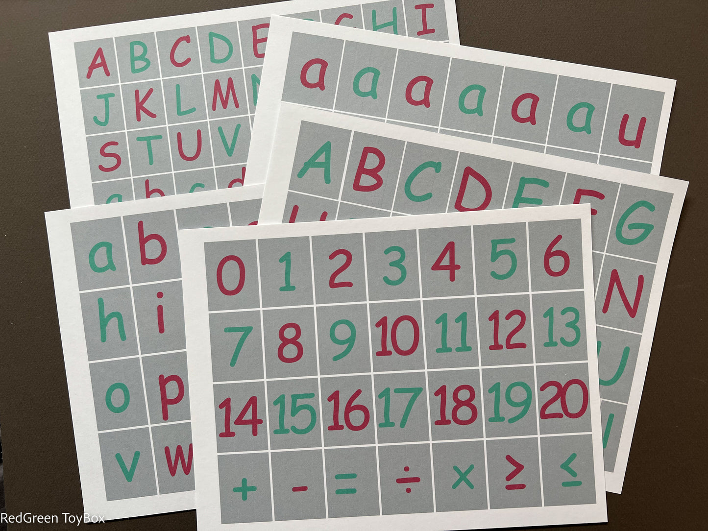 O. Alphabet Cards